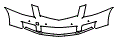 Bumper Kit pattern for the 2016 Cadillac SRX