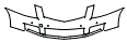 Bumper Kit pattern for the 2012 Cadillac SRX