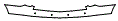 Rear Bumper Kit pattern for the 2016 Cadillac SRX
