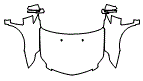 Full Hood, Fender and Mirror Kit pattern for the 2016 Cadillac SRX