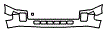 Lower Bumper Kit pattern for the 2007 Cadillac SRX