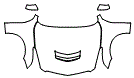Full Hood, Fender and Mirror Kit pattern for the 2017 Cadillac ATS-V