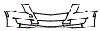 Bumper Kit pattern for the 2016 Cadillac XTS