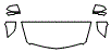 Hood, Fender and Mirror Kit pattern for the 2019 Cadillac XTS
