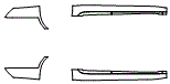 Rocker Panel Kit pattern for the 2019 Cadillac XTS