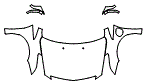 Full Hood, Fender and Mirror Kit pattern for the 2016 Cadillac ELR