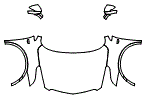 Full Hood, Fender and Mirror Kit pattern for the 2026 Cadillac XT5