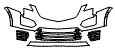 Bumper Kit pattern for the 2026 Cadillac XT5