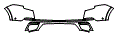 Rear Bumper Kit pattern for the 2026 Cadillac XT5