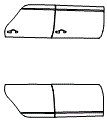 Door Kit pattern for the 2020 Cadillac CT6
