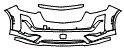 Bumper Kit pattern for the 2025 Cadillac XT6