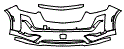Bumper Kit pattern for the 2025 Cadillac XT6