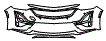 Bumper Kit pattern for the 2021 Cadillac CT5