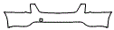 Rear Bumper Kit pattern for the 2026 Cadillac CT5
