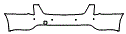 Rear Bumper Kit pattern for the 2026 Cadillac CT5