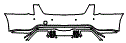 Rear Bumper Kit pattern for the 2026 Cadillac CT5