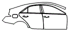 Door and Rear Fender Kit pattern for the 2026 Cadillac CT4