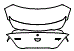 Trunk Lid Kit pattern for the 2026 Cadillac CT4