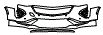 Bumper Kit pattern for the 2026 Cadillac CT4