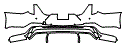 Rear Bumper Kit pattern for the 2026 Cadillac CT4
