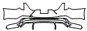 Rear Bumper Kit pattern for the 2026 Cadillac CT4