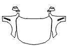 Full Hood, Fender and Mirror Kit pattern for the 2026 Cadillac CT4