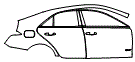 Door and Rear Fender Kit pattern for the 2026 Cadillac CT4