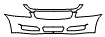Bumper and Upper Bumper Kit pattern for the 2008 Infiniti G35 Sedan