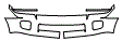 Bumper Kit pattern for the 2007 Infiniti QX56