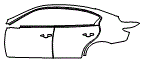 Door and Rear Fender Kit pattern for the 2024 Infiniti Q50