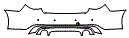 Rear Bumper Kit pattern for the 2024 Infiniti Q50