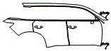Door and Rear Fender Kit pattern for the 2027 Infiniti QX60