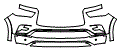 Bumper Kit pattern for the 2019 Infiniti QX80