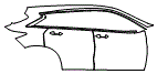 Door and Rear Fender Kit pattern for the 2025 Infiniti QX50