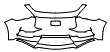 Bumper Kit pattern for the 2022 Infiniti Q60
