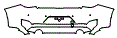 Rear Bumper Kit pattern for the 2022 Infiniti Q60