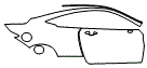 Rear Fender and Door Kit pattern for the 2022 Infiniti Q60