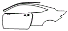 Rear Fender and Door Kit pattern for the 2022 Infiniti Q60