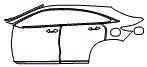 Door and Rear Fender Kit pattern for the 2025 Infiniti QX55