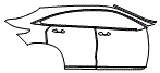 Door and Rear Fender Kit pattern for the 2025 Infiniti QX55