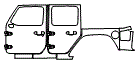 Door and Rear Fender Kit pattern for the 2026 Jeep Wrangler