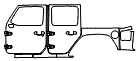 Door and Rear Fender Kit pattern for the 2026 Jeep Wrangler