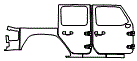 Door and Rear Fender Kit pattern for the 2026 Jeep Wrangler