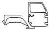 Door and Rear Fender Kit pattern for the 2018 Jeep Wrangler JK