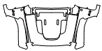 Full Hood and Fender Kit pattern for the 2019 Jeep Wrangler