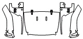 Full Hood, Fender and Mirror Kit pattern for the 2022 Jeep Wrangler
