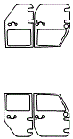 Door Kit pattern for the 2018 Jeep Wrangler Unlimited JK