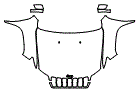 Full Hood, Fender and Mirror Kit pattern for the 2019 Jeep Cherokee