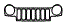 Grille Kit pattern for the 2004 Jeep Liberty