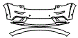 Bumper Kit pattern for the 2022 Jeep Grand Cherokee WK (Previous Generation)